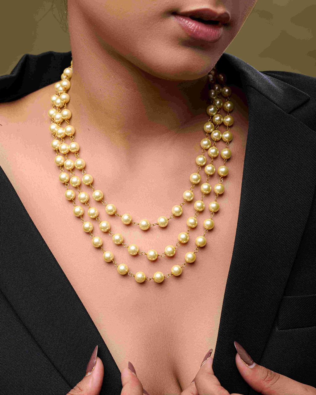 Trinity Pearl Necklace