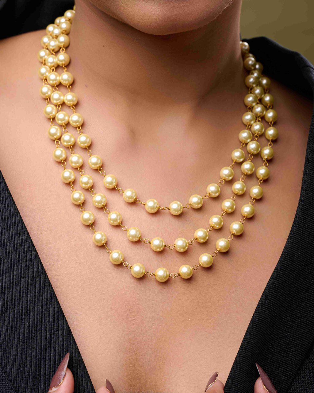 Trinity Pearl Necklace