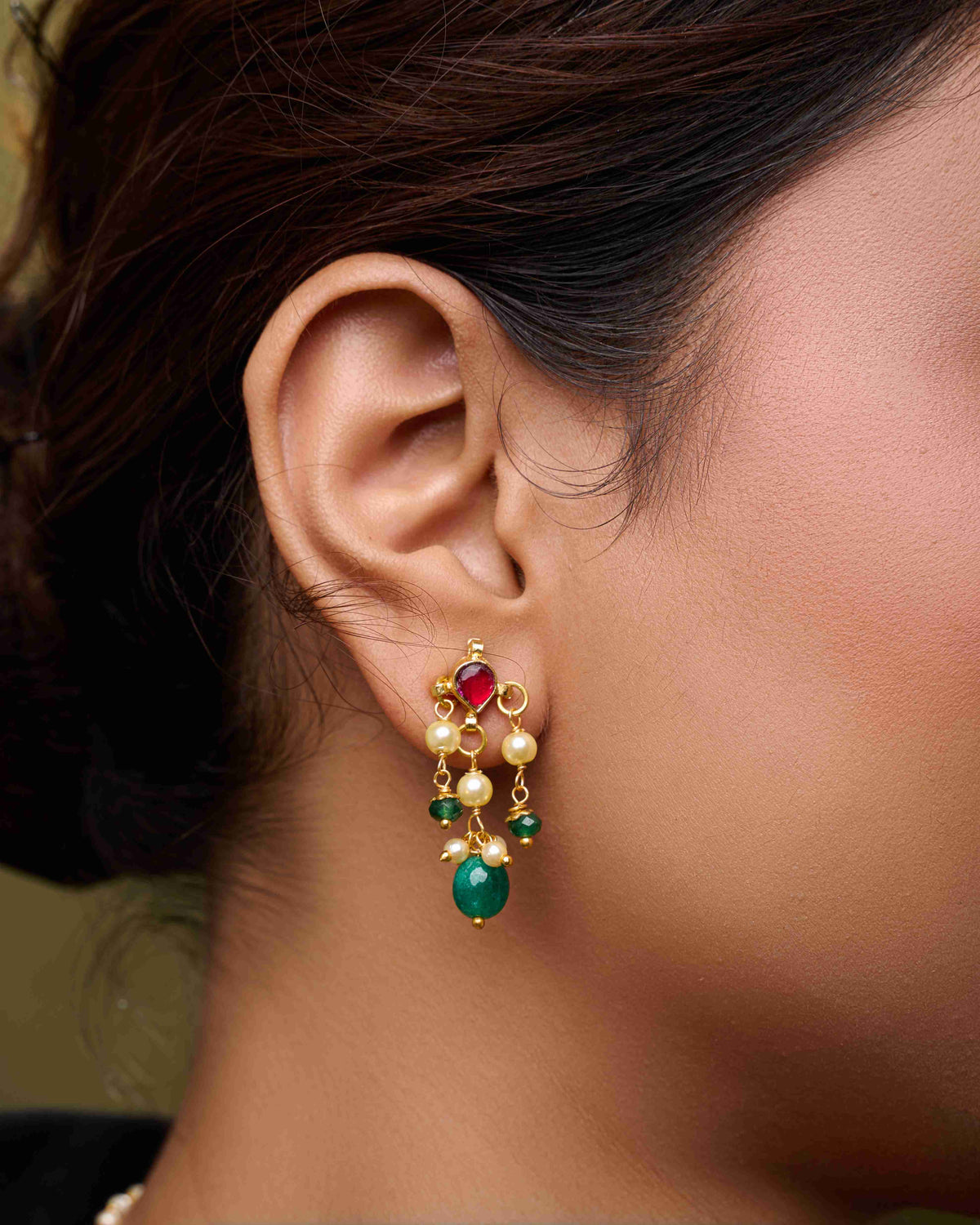 Kundan Ratna Pendant Mala Set