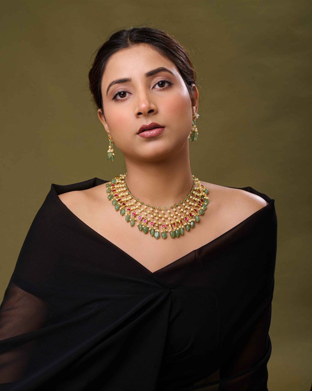Rajwada Jali Necklace Set