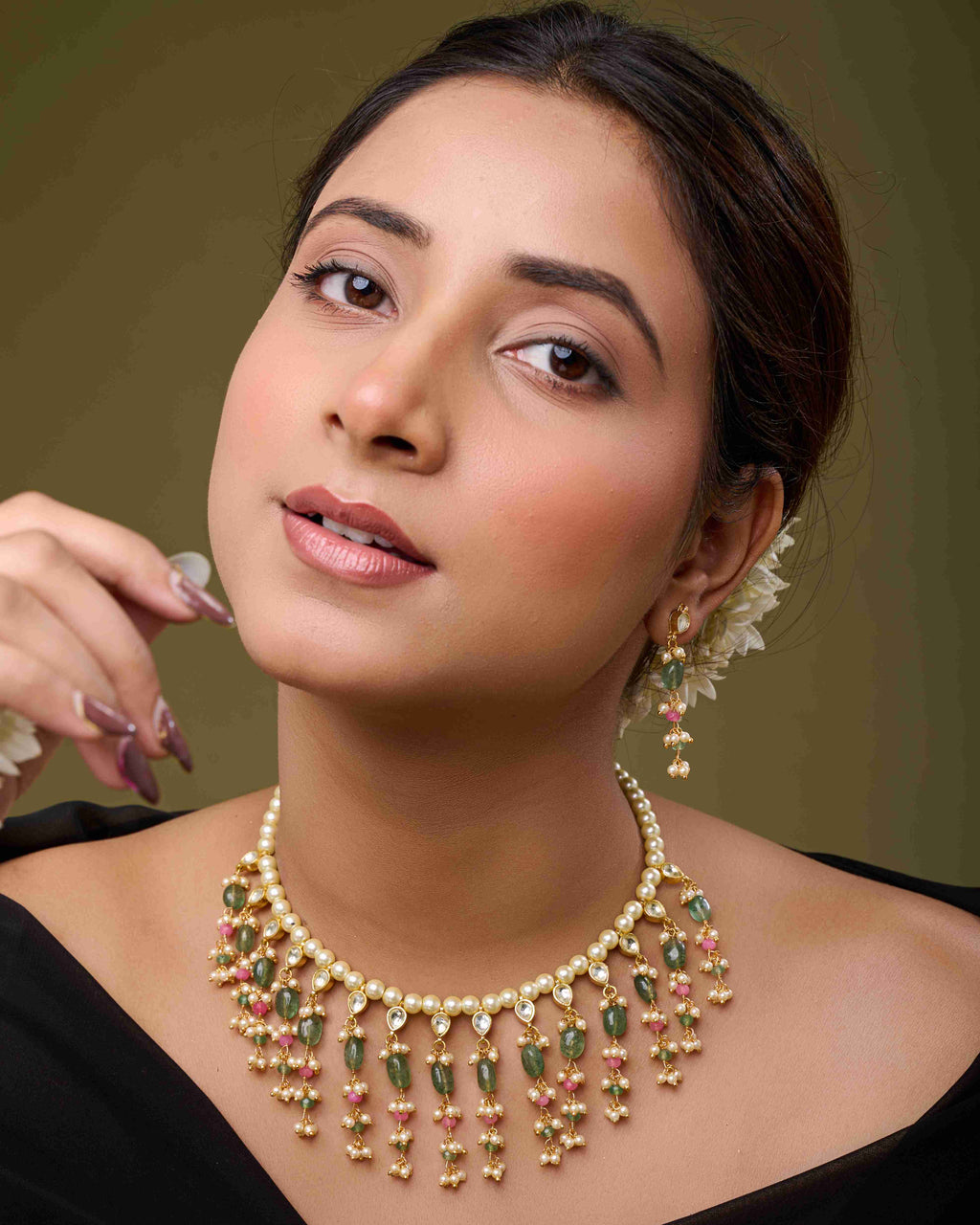Rani Gulratna Necklace Set