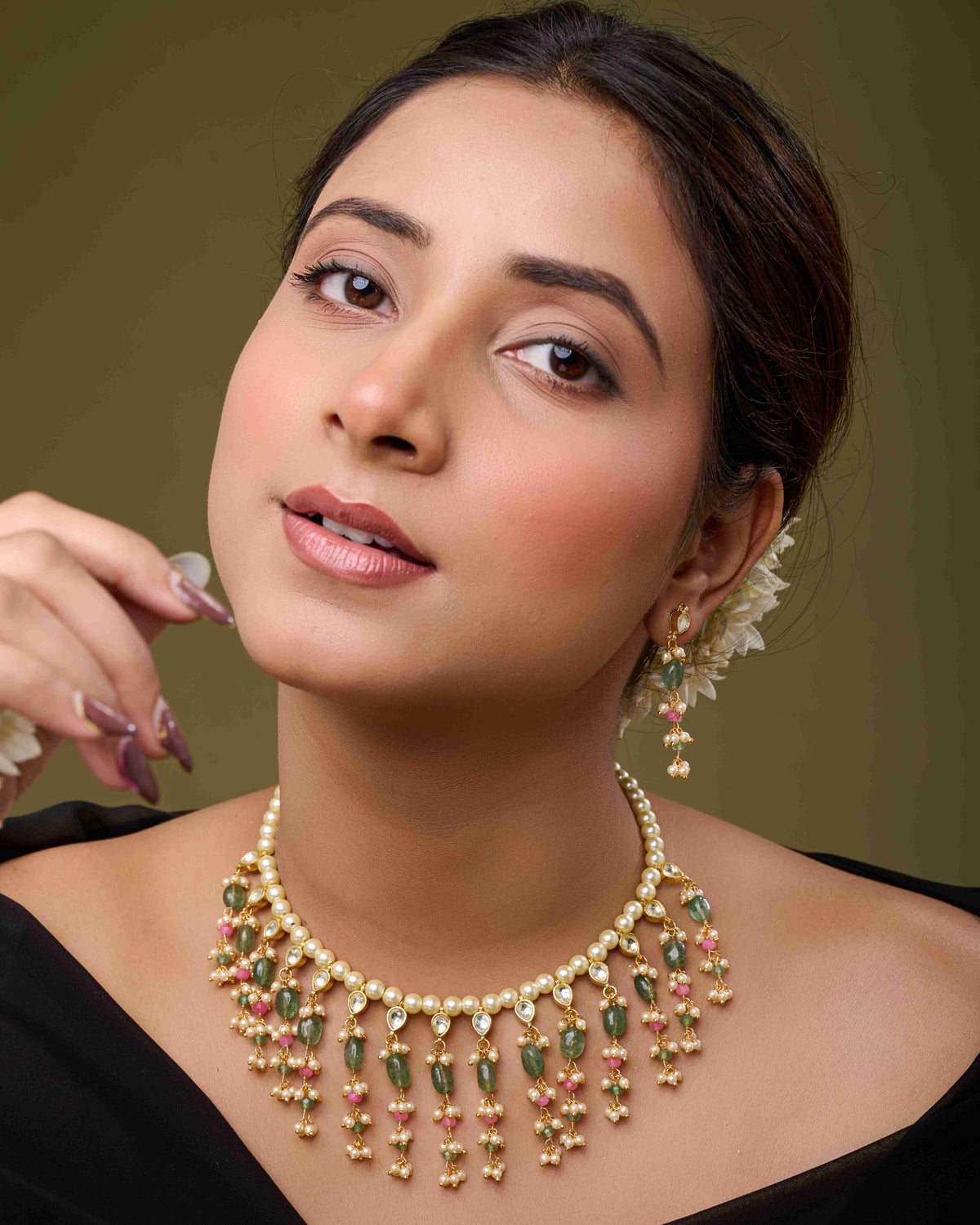 Rani Gulratna Necklace Set