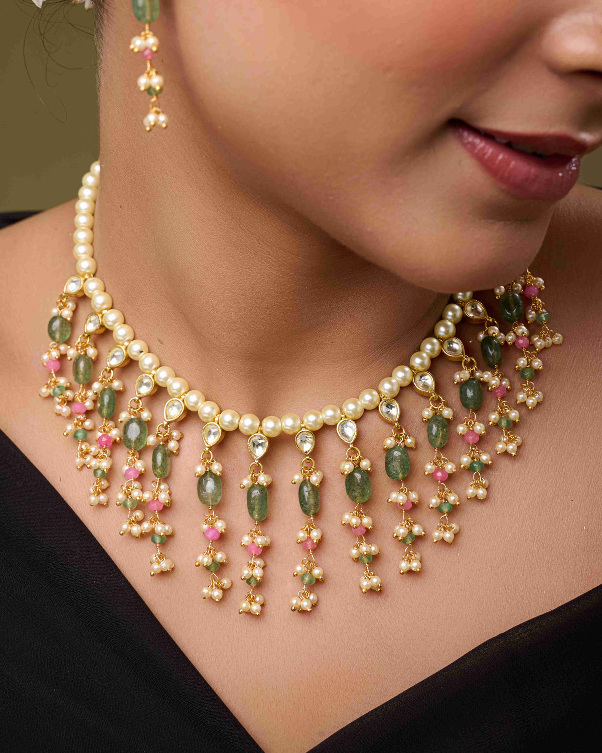 Rani Gulratna Necklace Set