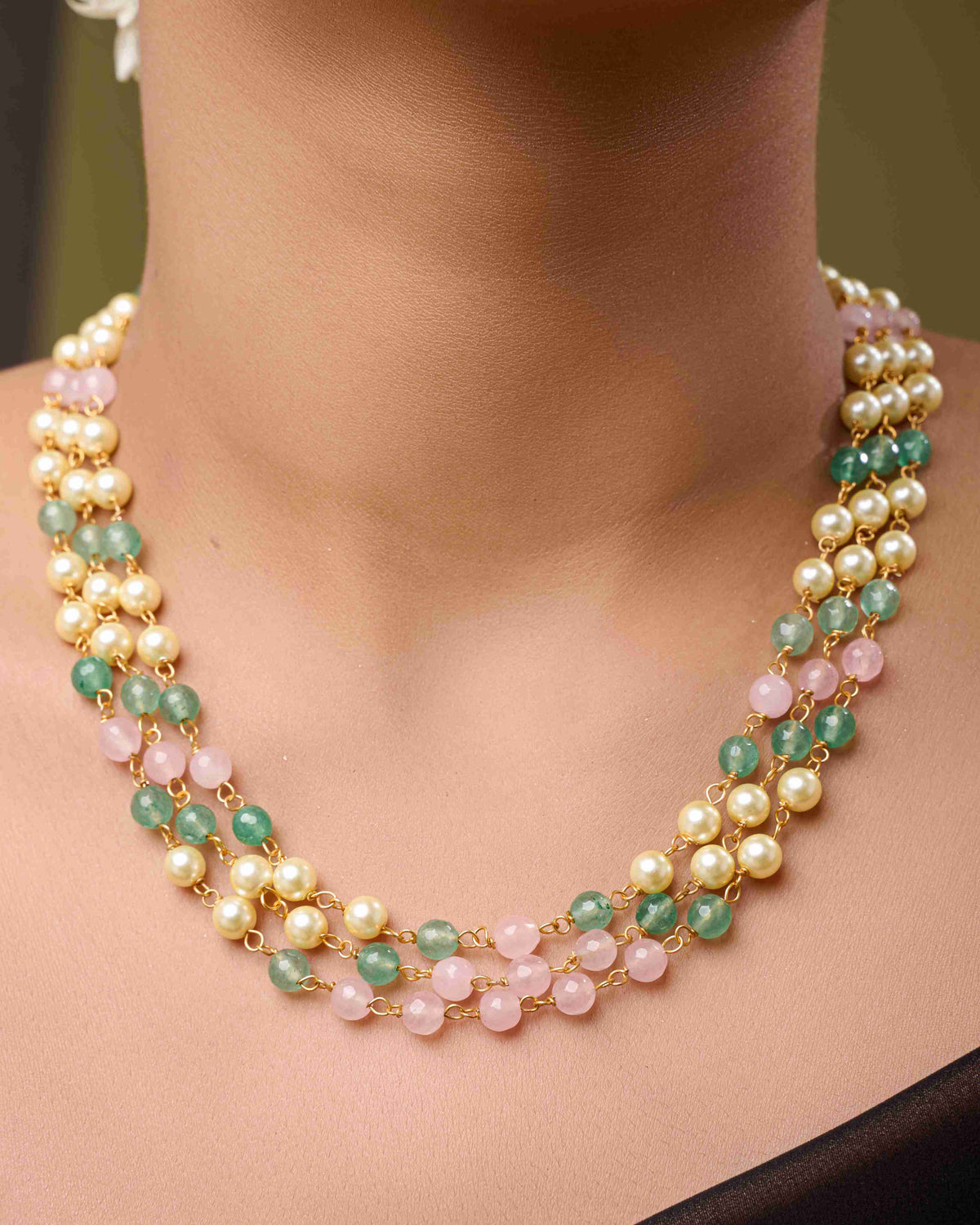 Rosewood Pearl Mala