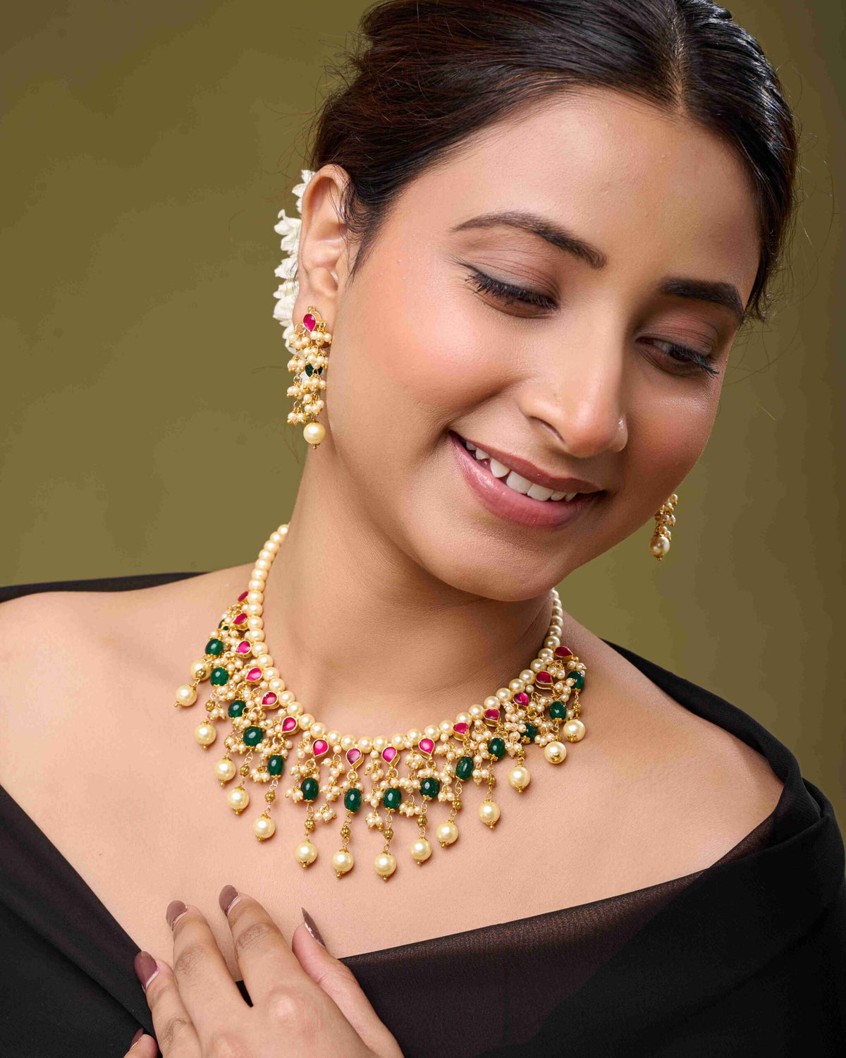 Rajwada Ratna Necklace Set