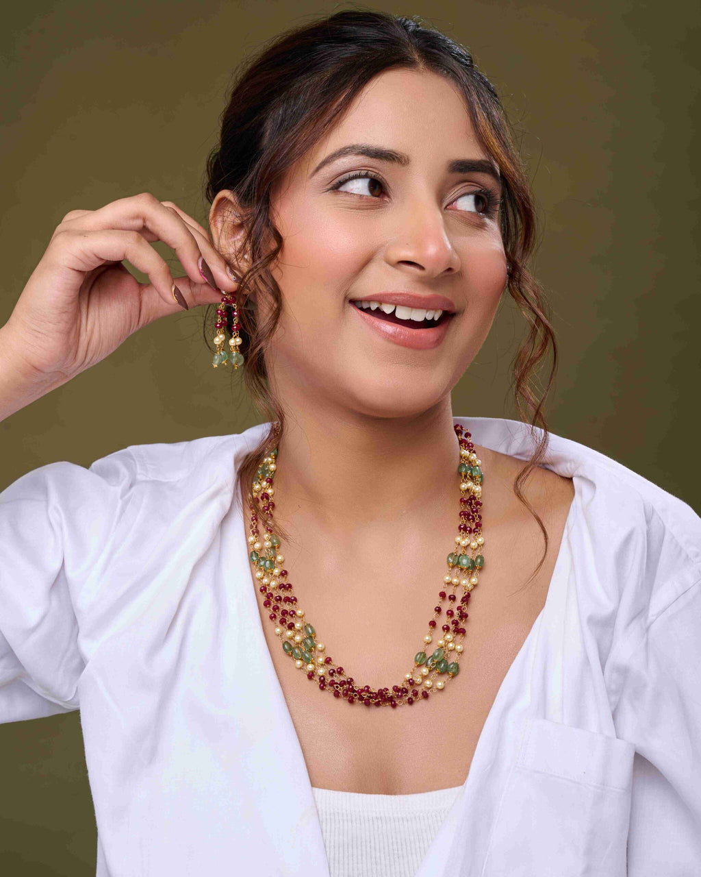 Gul-Maroon Mala