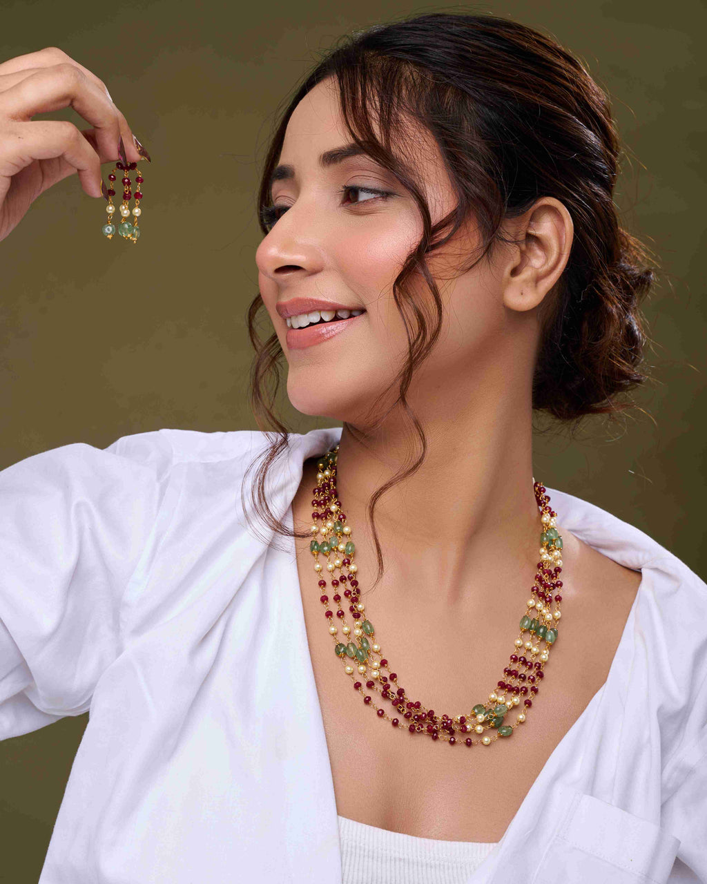 Gul-Maroon Mala