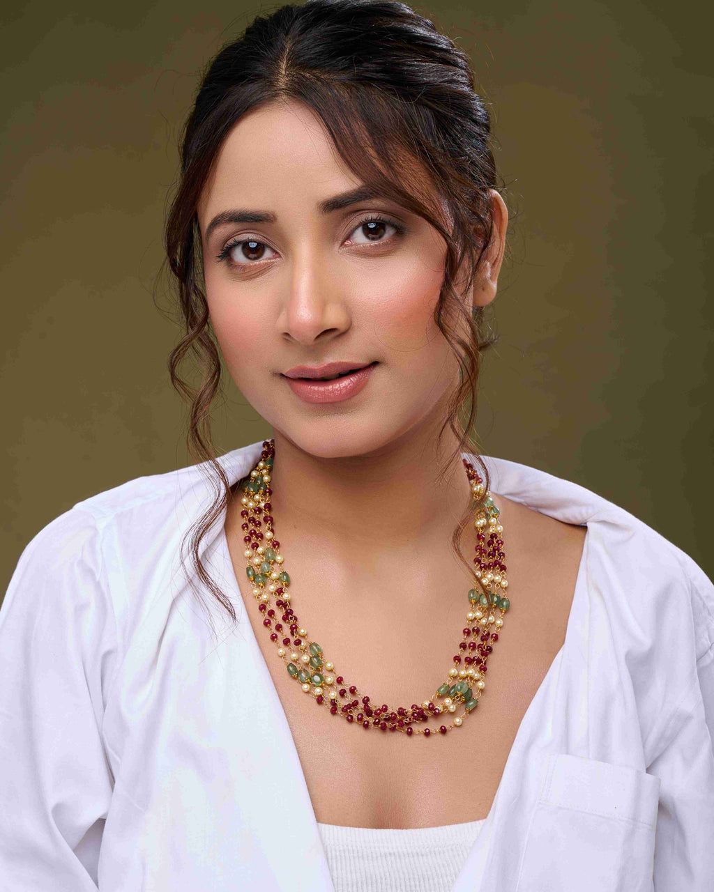 Gul-Maroon Mala