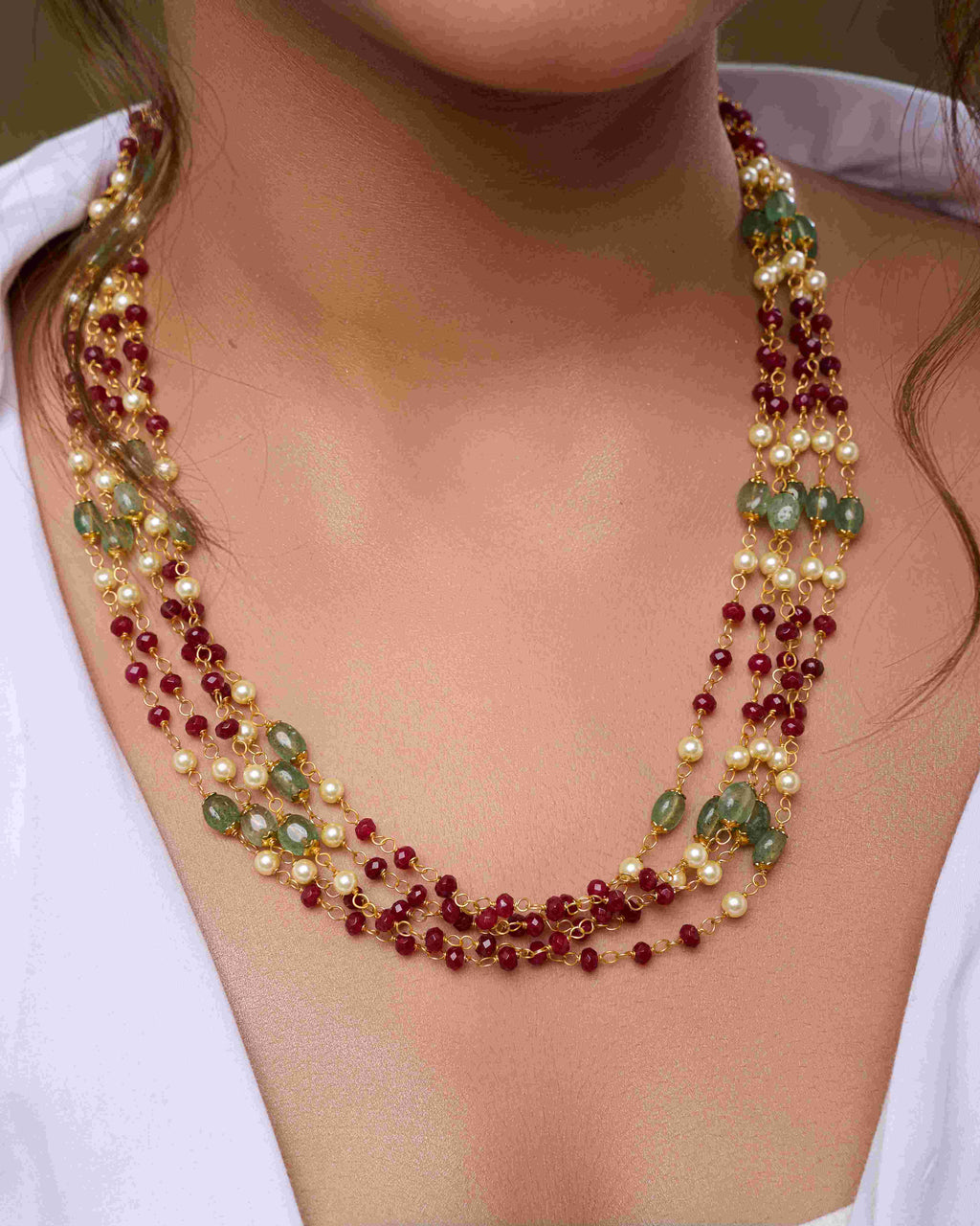 Gul-Maroon Mala