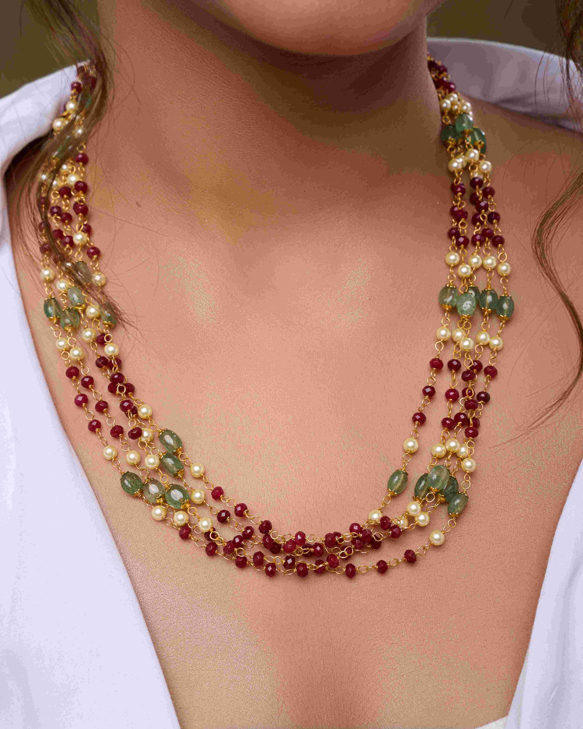 Gul-Maroon Mala