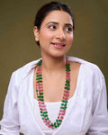 Emerald Rhodolite Harmony Necklace