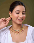 Pink Aura Kundan Necklace