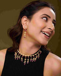 Rosé Gem Symphony Necklace Set
