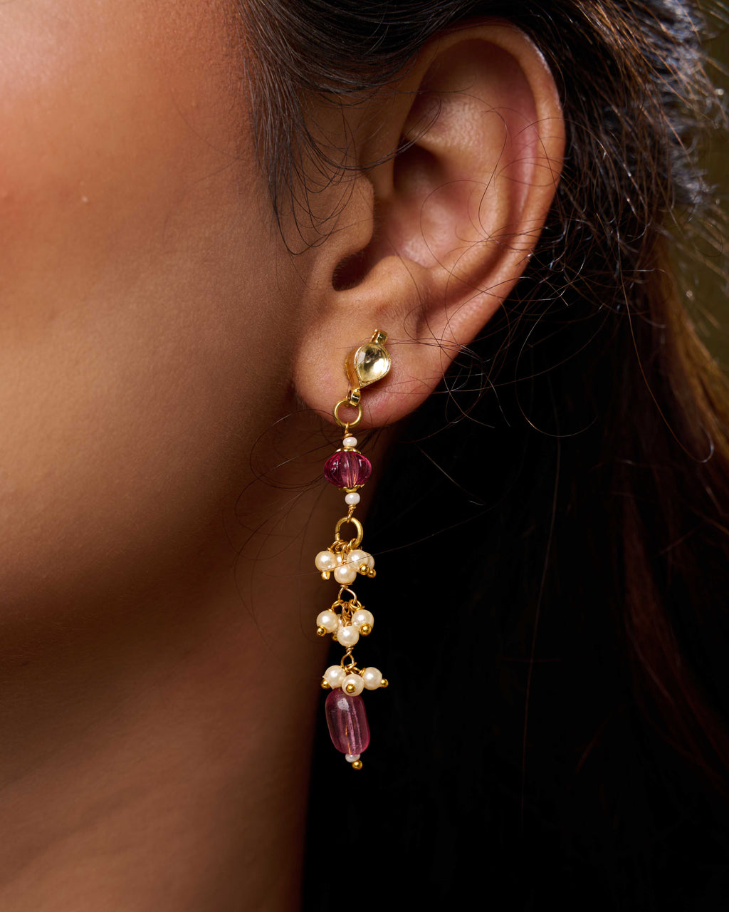 Rosé Gem Symphony Necklace Set