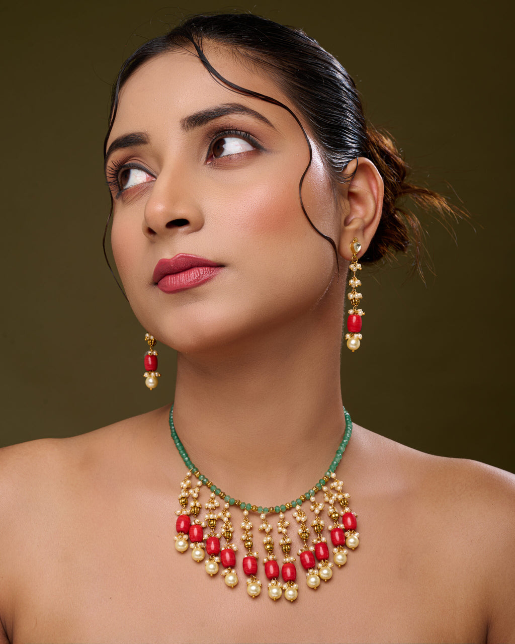 Coral Grove Necklace Set