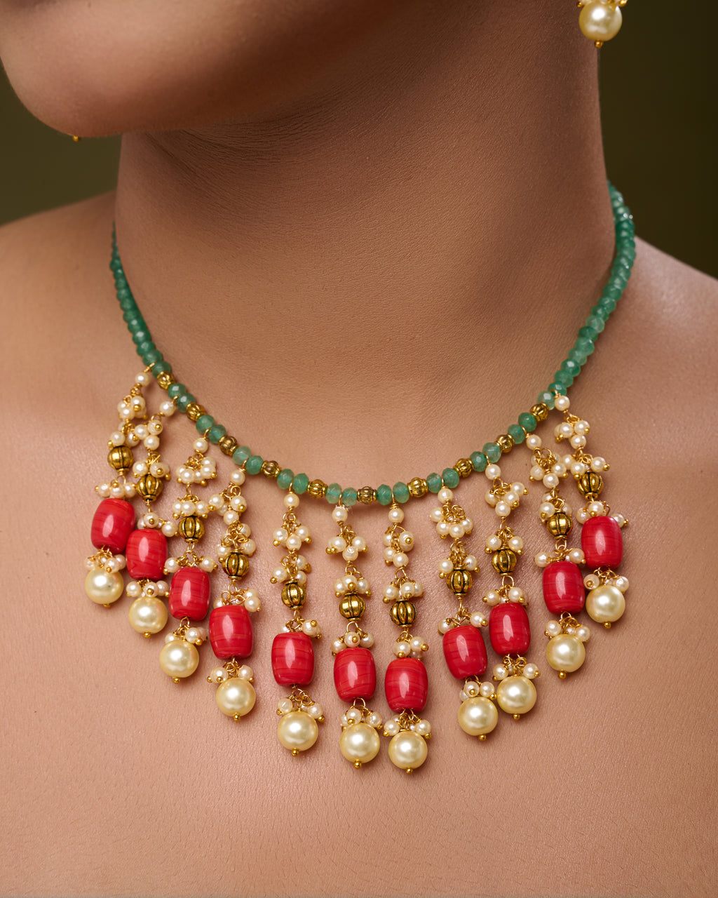 Coral Grove Necklace Set