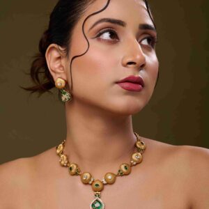 Emerald Halo Necklace