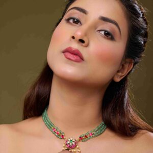 Half-Moon Moti Mala necklace set