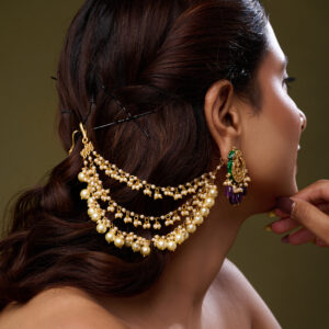 3 Layer Pearl Earchain